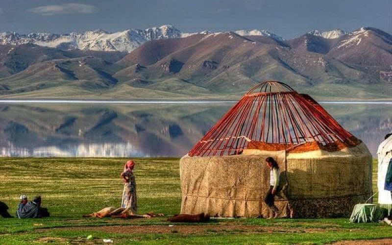 Yurt and lake-min